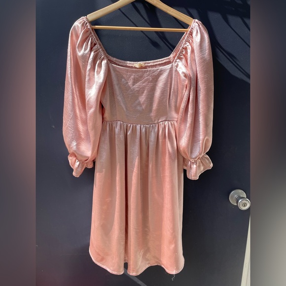 ENTRO | Satin Babydoll Dress | S - Picture 2 of 7